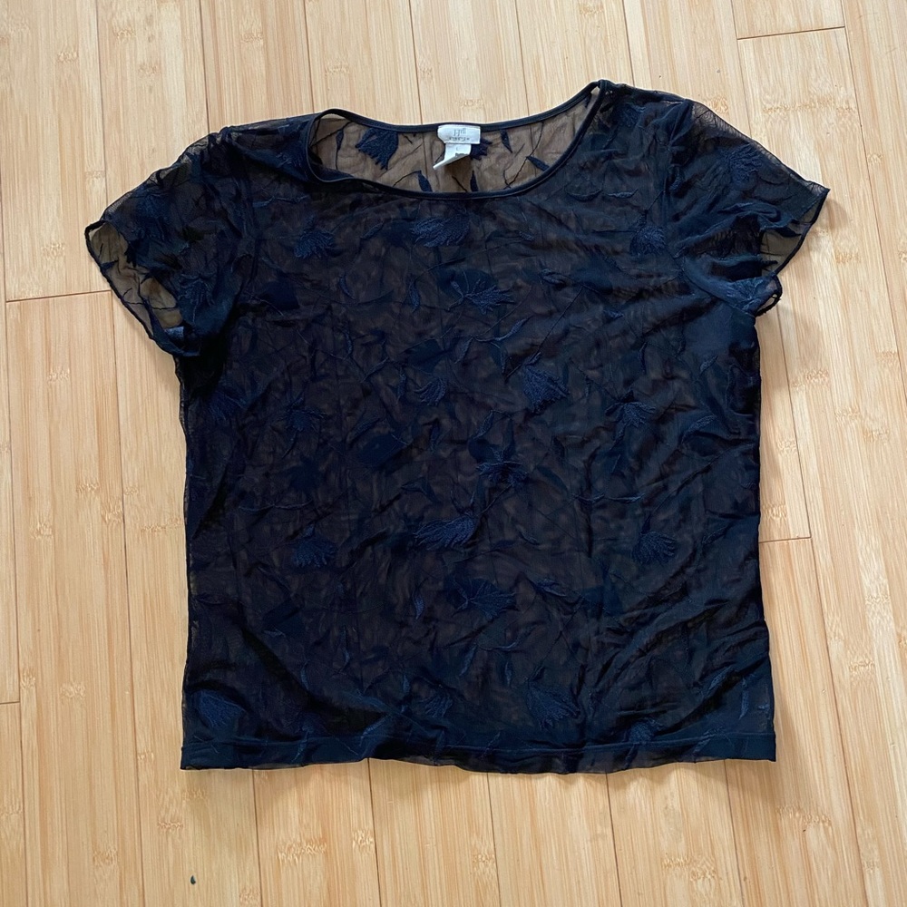 sheer lace top